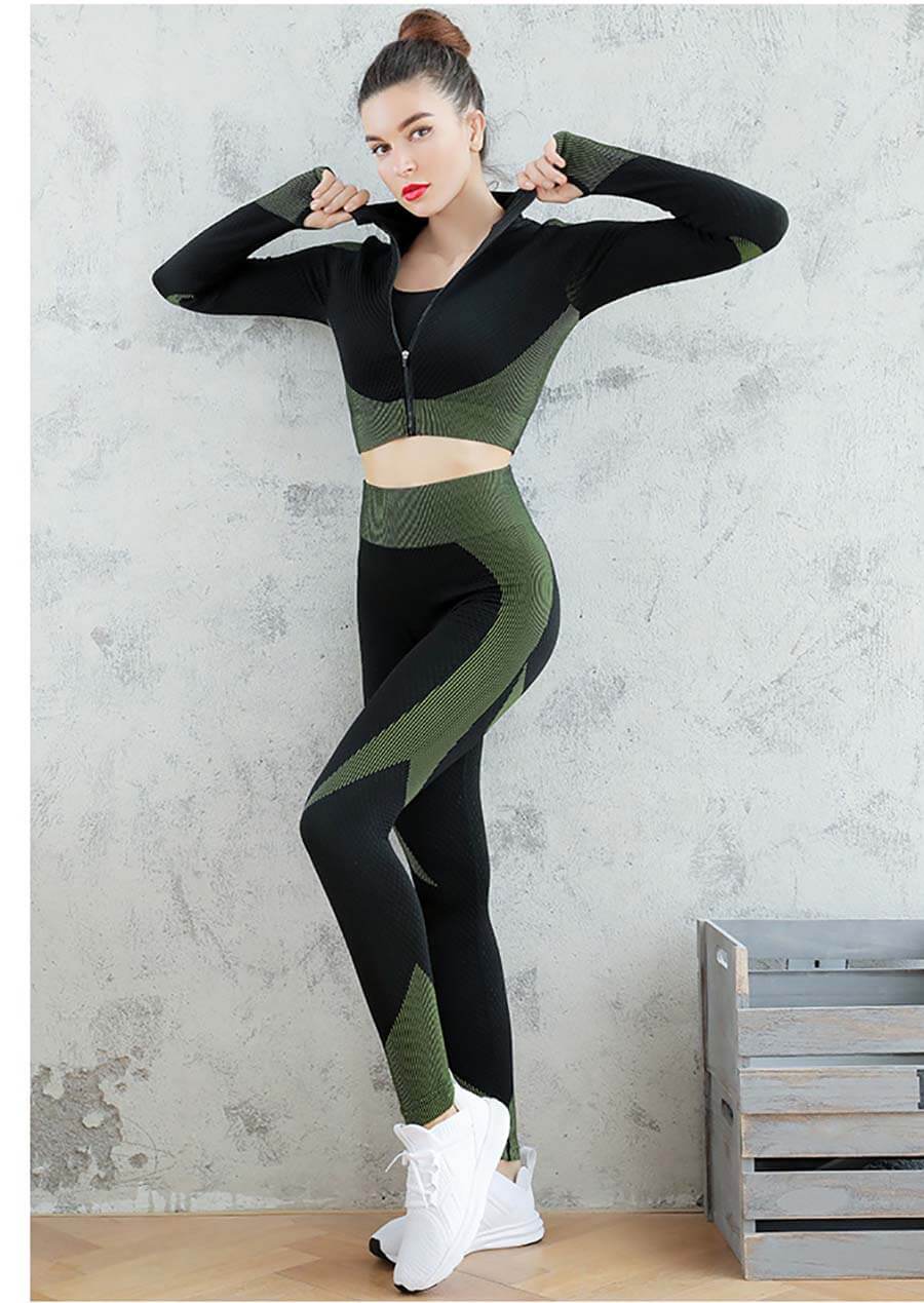 Zipper Sweatshirt Women Seamless - Image 2