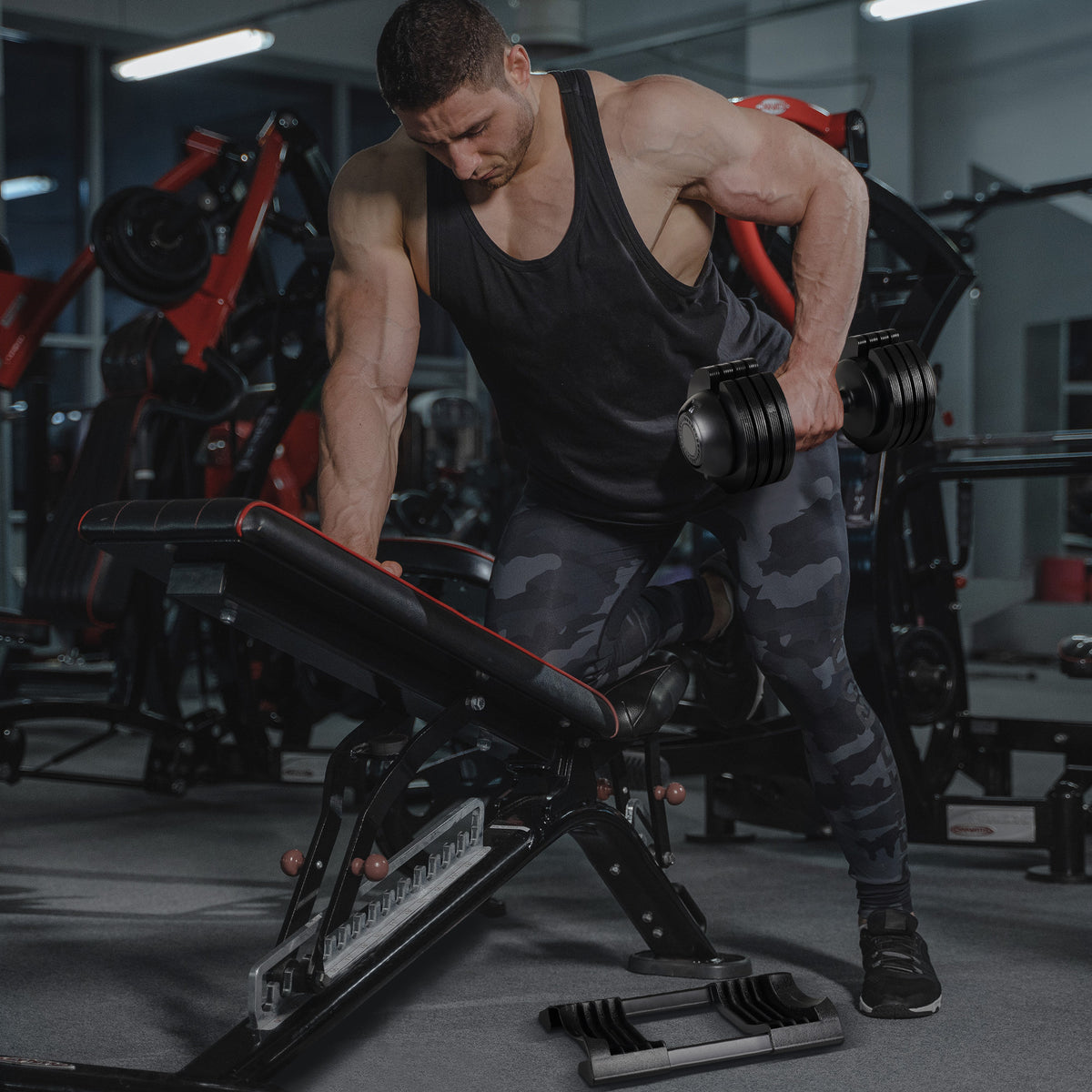 52LBS Adjustable dumbbell steel and plastic - Image 4