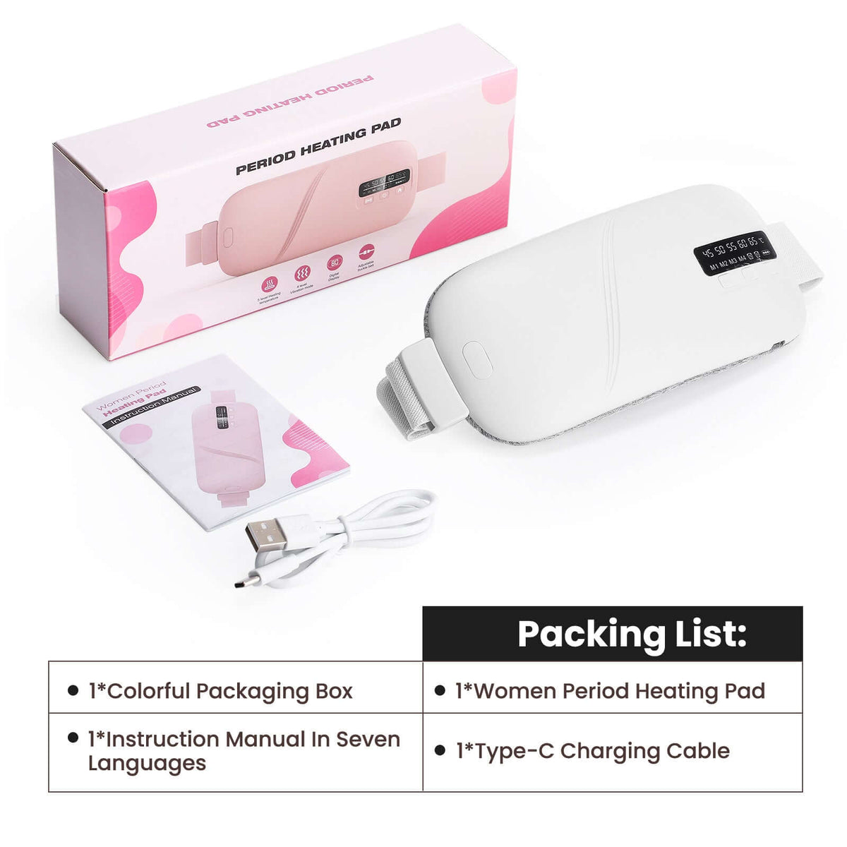 Wireless Heat Therapy Massage Belt for Women - Image 2